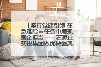 坚持党建引领 在急难险重任务中展现国企担当——石家庄交投集团做优做强典型报道之一