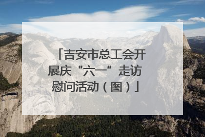 吉安市总工会开展庆“六一”走访慰问活动（图）