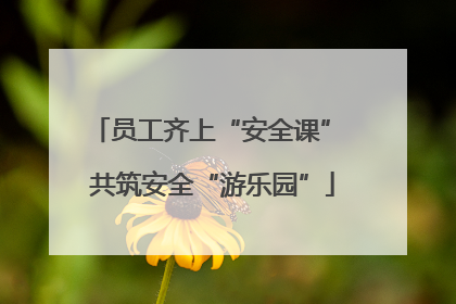 员工齐上“安全课” 共筑安全“游乐园”
