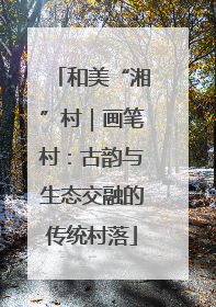和美“湘”村｜画笔村：古韵与生态交融的传统村落