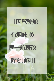 因驾驶舱有烟味 英国一航班改降奥地利