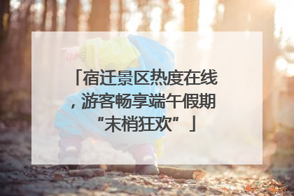 宿迁景区热度在线，游客畅享端午假期“末梢狂欢”