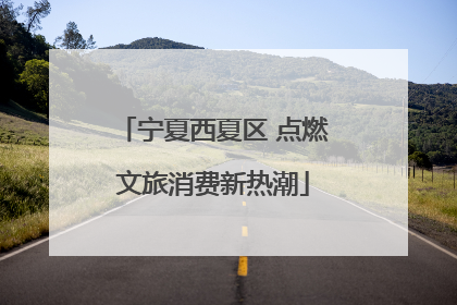 宁夏西夏区 点燃文旅消费新热潮