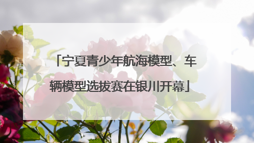 宁夏青少年航海模型、车辆模型选拔赛在银川开幕