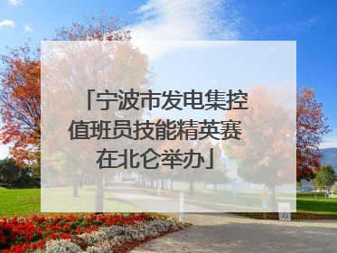 宁波市发电集控值班员技能精英赛在北仑举办