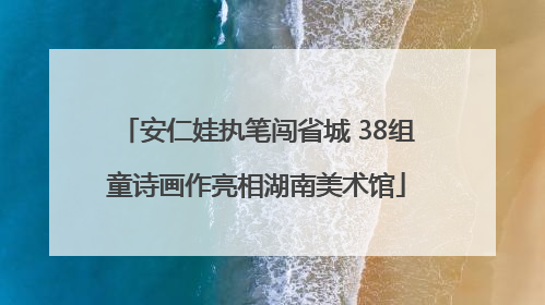 安仁娃执笔闯省城 38组童诗画作亮相湖南美术馆