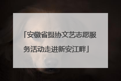 安徽省摄协文艺志愿服务活动走进新安江畔