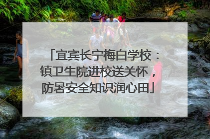 宜宾长宁梅白学校：镇卫生院进校送关怀，防暑安全知识润心田