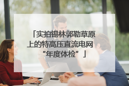 实拍锡林郭勒草原上的特高压直流电网“年度体检”