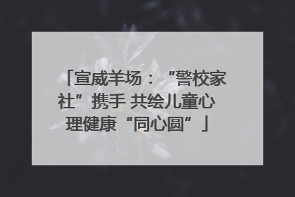宣威羊场：“警校家社”携手 共绘儿童心理健康“同心圆”