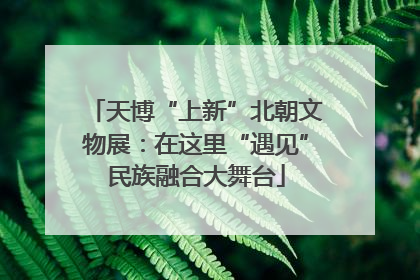 天博“上新”北朝文物展：在这里“遇见”民族融合大舞台