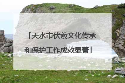 天水市伏羲文化传承和保护工作成效显著
