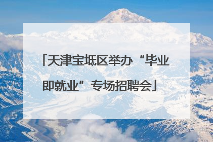 天津宝坻区举办“毕业即就业”专场招聘会