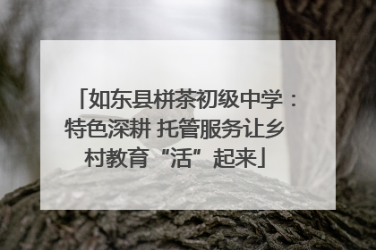 如东县栟茶初级中学：特色深耕 托管服务让乡村教育“活”起来