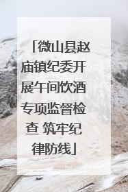 微山县赵庙镇纪委开展午间饮酒专项监督检查 筑牢纪律防线