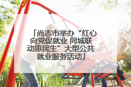尚志市举办“红心向党促就业 同城联动惠民生”大型公共就业服务活动