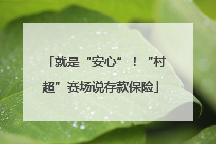 就是“安心”！“村超”赛场说存款保险