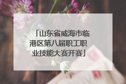 山东省威海市临港区第八届职工职业技能大赛开赛
