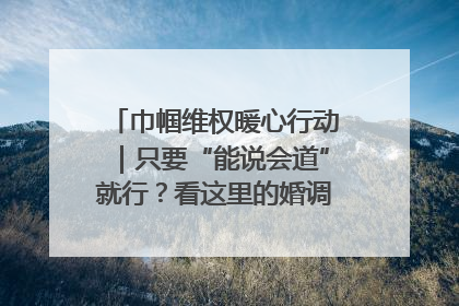 巾帼维权暖心行动｜只要“能说会道”就行？看这里的婚调员如何各显神通→