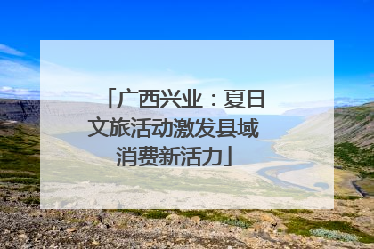 广西兴业：夏日文旅活动激发县域消费新活力