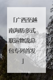 广西至越南海防多式联运物流总包专列首发