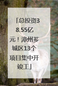 总投资38.55亿元！漳州芗城区13个项目集中开竣工