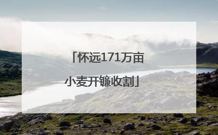 怀远171万亩小麦开镰收割