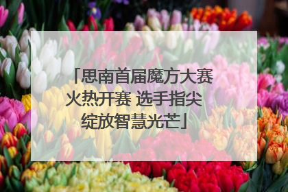 思南首届魔方大赛火热开赛 选手指尖绽放智慧光芒