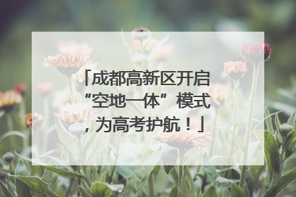成都高新区开启“空地一体”模式，为高考护航！