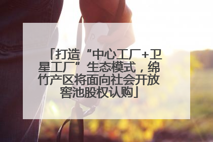 打造“中心工厂+卫星工厂”生态模式，绵竹产区将面向社会开放窖池股权认购