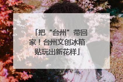 把“台州”带回家！台州文创冰箱贴玩出新花样