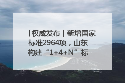 权威发布｜新增国家标准2964项，山东构建“1+4+N”标准化创新发展新格局