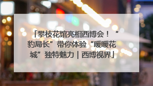 攀枝花馆亮相西博会！“豹局长”带你体验“暖暖花城”独特魅力｜西博视界