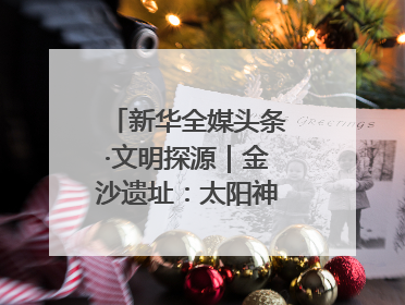 新华全媒头条·文明探源｜金沙遗址：太阳神鸟起飞的地方