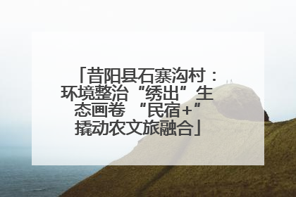 昔阳县石寨沟村：环境整治“绣出”生态画卷 “民宿+”撬动农文旅融合