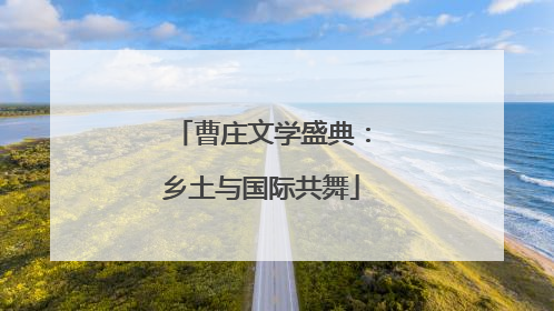 曹庄文学盛典：乡土与国际共舞