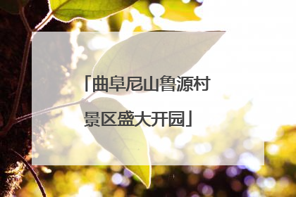 曲阜尼山鲁源村景区盛大开园