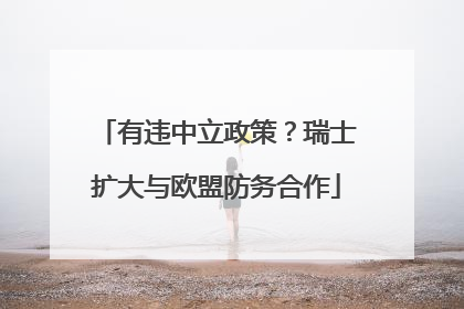 有违中立政策？瑞士扩大与欧盟防务合作