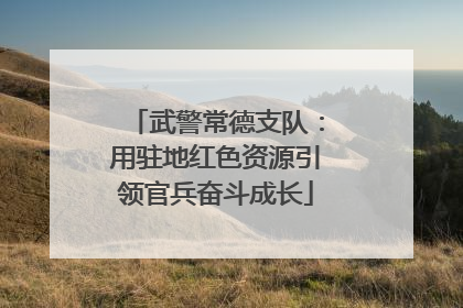 武警常德支队：用驻地红色资源引领官兵奋斗成长