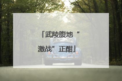 武陵腹地“激战”正酣