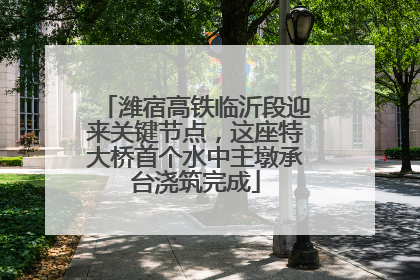 潍宿高铁临沂段迎来关键节点，这座特大桥首个水中主墩承台浇筑完成