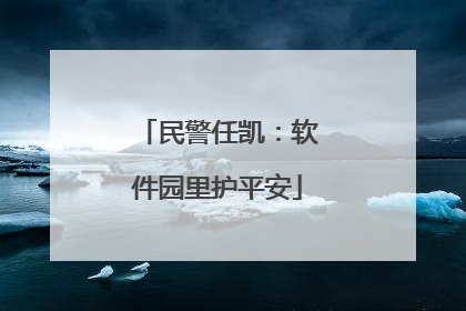 民警任凯：软件园里护平安