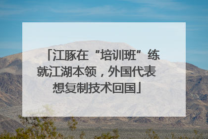 江豚在“培训班”练就江湖本领，外国代表想复制技术回国
