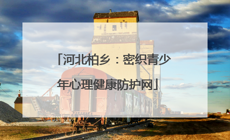 河北柏乡：密织青少年心理健康防护网