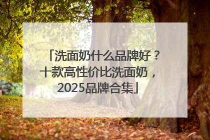 洗面奶什么品牌好？十款高性价比洗面奶，2025品牌合集