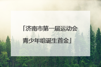 济南市第一届运动会青少年组诞生首金