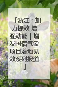 浙江：加力提效 增强动能｜增发国债气象项目落地见效系列报道