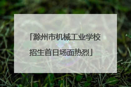 滁州市机械工业学校招生首日场面热烈