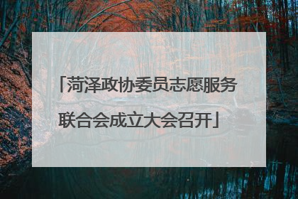 菏泽政协委员志愿服务联合会成立大会召开