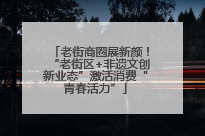 老街商圈展新颜！“老街区+非遗文创新业态”激活消费“青春活力”